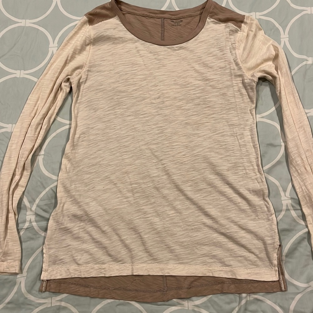 Madewell long sleeve slub knit